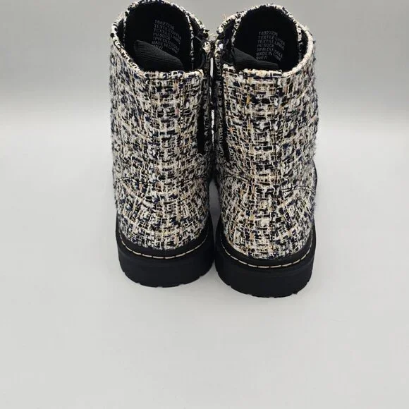 TORRID 9WW Boucle Wide Width Stevie Lace-Up Combat Boots NWT - Picture 6 of 12